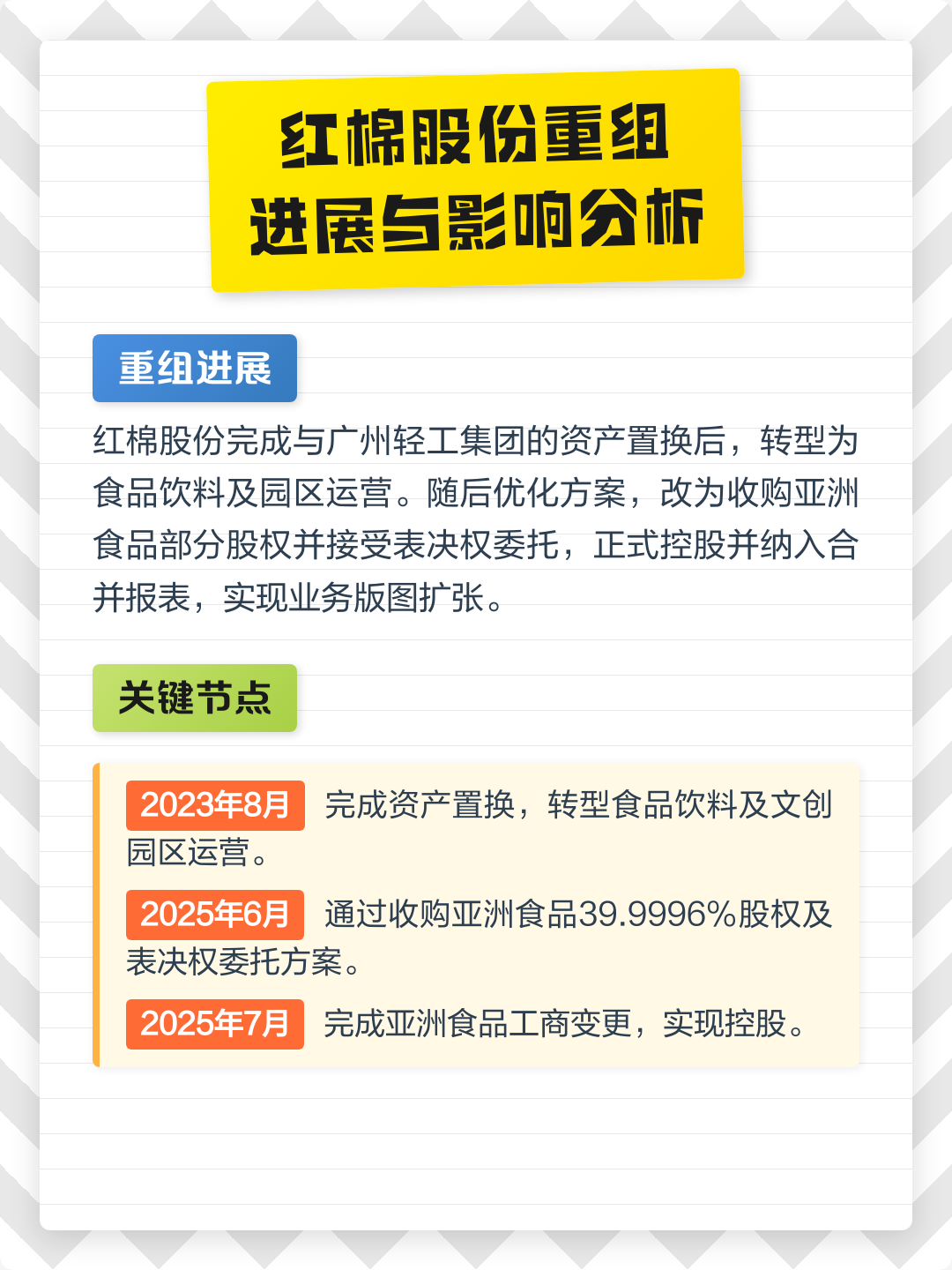 肇庆市食品资产重组(食品资产重组案例)